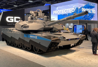 Primul prototip al tancului Abrams X, proiectat de General Dynamics Land Systems, a fost prezentat la expoziţia militară AUSA 2022. Sursa Foto: Breaking Defense.