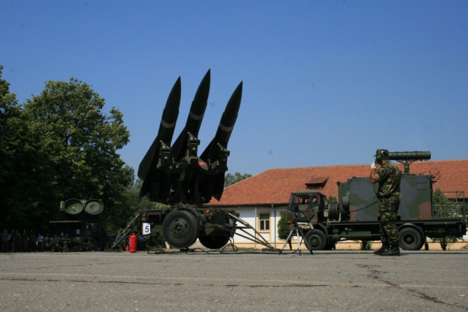 Sistem de apărare antiaeriană Hawk, aflat în dotarea Armatei României. Photo: Forțele Aeriene Române