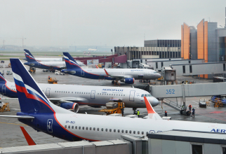 Aeronave ale companiei Aeroflot, pe aeroportul internațional Sheremetyevo / flickr, Serghei Cecernyakov