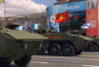 Vehicule blindate Bumerang, VPK-7829, prezentate la parada de 9 mai, de la Moscova  / Captură video