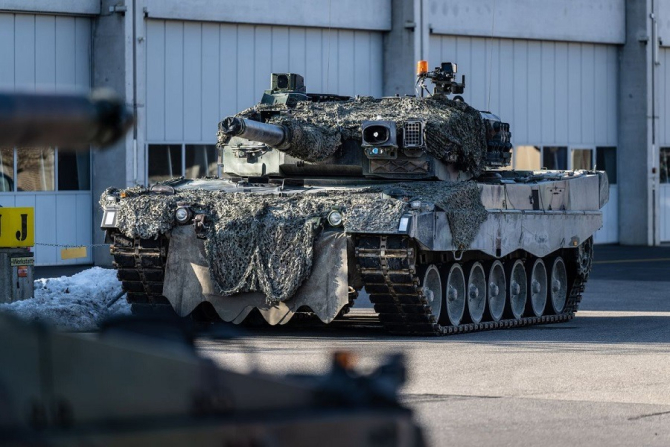 Tanc Leopard 2. Sursa Foto: Forțele Armate Elvețiene.
