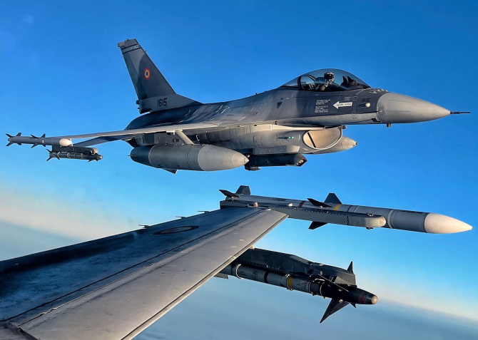 Avioane F-16 Fighting Falcon ale României. Foto: Forțele Armate Române