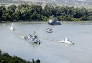 Exercițiu pe Dunăre între Ucraina și România, în 2019. Foto: ArmiyaInform via UNIAN