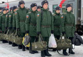 Noii recruți în Armata rusă, ”sesiunea” 2023. Foto: Ministerul apărării / Districtul Militar Vest