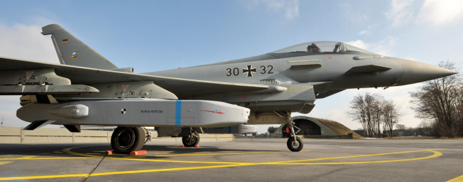 Racheta Taurus, adaptată pentru aeronava Eurofighter Typhoon / Sursa foto: mbda-systems