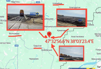 Rusia a început construcția unei secțiuni a unei noi căi ferate de la Mariupol, pe care intenționează să o folosească pentru a conecta Rostov pe Don cu Crimeea prin teritoriile ocupate din regiunile Donețk și Zaporojie. Sursa foto: investigator.org.ua.