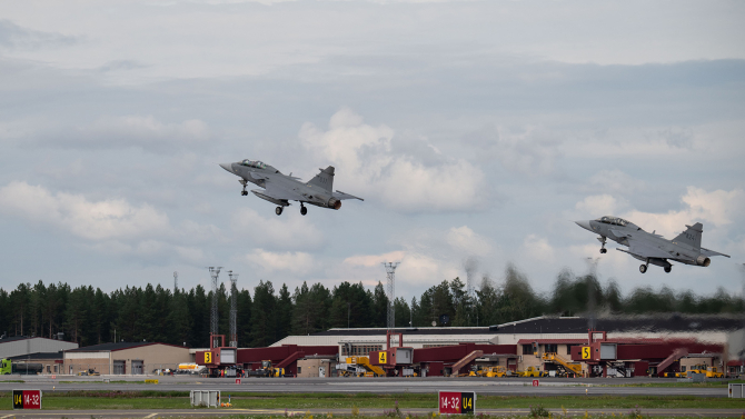 Avioane de luptă Gripen. Foto: Ministerul Apărării din Suedia