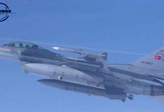 Avion de luptă F-16 Fighting Falcon al Turciei. Foto: @DefenseRomania @ToniIuriciuc