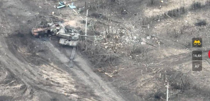 Ucraina a pierdut un alt tanc M1A1 Abrams în timpul luptelor pentru apărarea orașului Berdychi din regiunea Donețk. Sursa Foto: OSINTdefender
