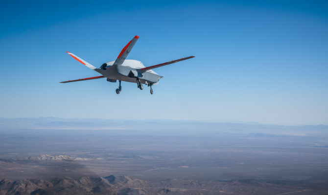 Noua dronă XQ-67A. Photo source: U.S. Air Force