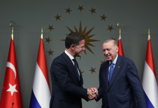 Întrevedere între Mark Rutte, liderul olandez, și Recep Tayyip Erdogan, președintele Turciei. Foto source: Administrația Prezidențială din Turcia via Recep Tayyip Erdoğan @OfficialFacebook