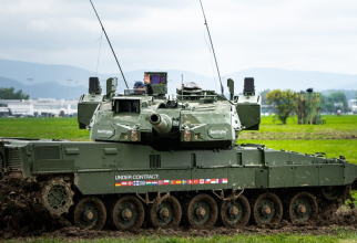 Tancul de lupta principal Leopard 2A8 va fi echipat cu sistemul de protecție activă Trophy, la fel ca și Leopard 2A7A1 prezentat aici. SursaFoto: EuroTrophy.