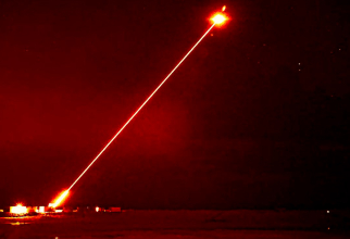 Test cu arma DragonFire de tip Laser Directed Energy Weapon (LDEW). Sursa Foto:The Royal Navy.