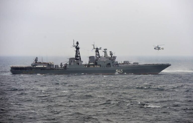 Fregata rusă Mareșal Șapoșnikov. Sursa Foto: Naval Post.