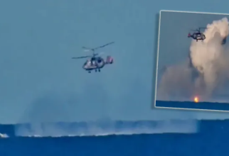 Footage released by the Russian MOD shows a Ka-27 engaging and destroying a Ukrainian USV VIA THE AVIATIONIST