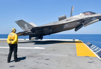 F-35B, decolând de pe un portavion american. Photo source: The Daily Aviation